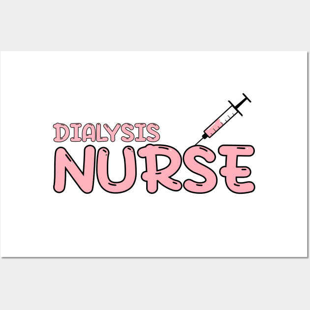 Dialysis Nurse Red Wall Art by MedicineIsHard